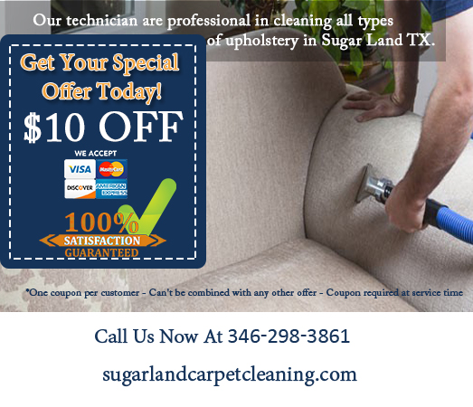 sugar land upholstery cleaning offer